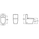 Унітаз-компакт Roca Inspira In-Wash Rimless (A803061001)
