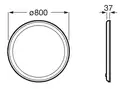 Дзеркало Roca Iridia з круговою LED-підсвіткою (A812337000)