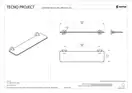 Поличка скляна Sonia Tecnoproject 500х50х135 мм, White (176878)