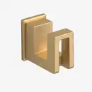 Гачок Sonia S-Cube Brushed Gold 37х24х43 мм, золото матове (195503)