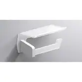 Тримач туалетного паперу Sonia Luce з поличкою 184х94х97 мм, white linen (182695)