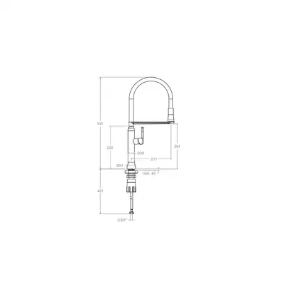Ramon-Soler Ramon Soler KITCHEN Змішувач для кухні, хром (386801MA38E303484)