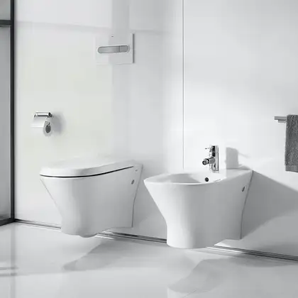 Унітаз підвісний Roca Nexo Clean Rim з кришкою (A34H64L000) Унітаз підвісний Roca Nexo Clean Rim з кришкою (A34H64L000)