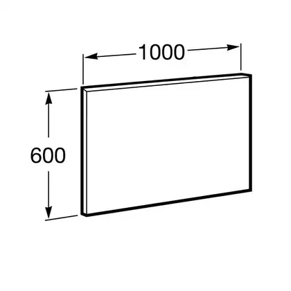 Дзеркало Roca Victoria Basic 100 прямокутне, (A812329406)