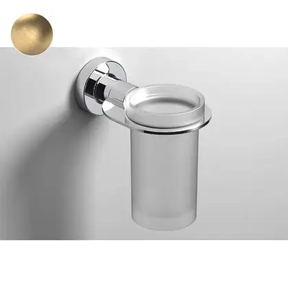 Склянка для щіток Sonia Tecnoproject Brushed Gold 79х127х122 мм, золото матове (183517)