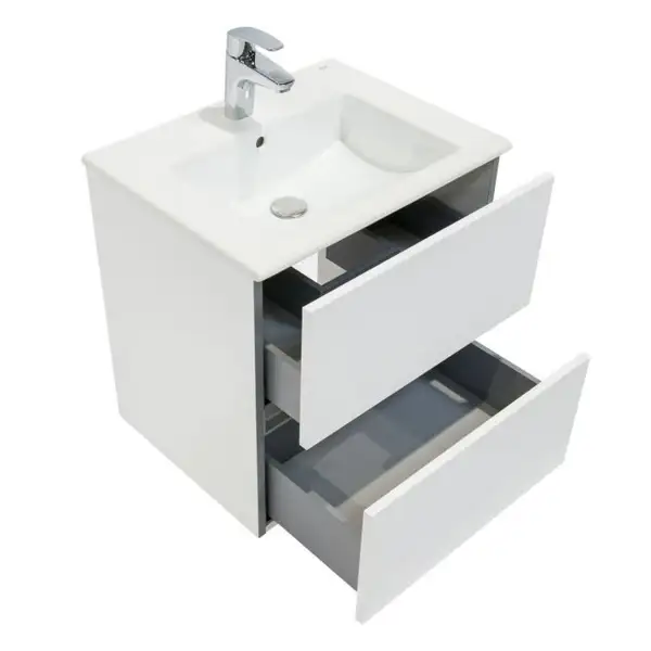 Тумба з умивальником Roca Cube 55 см, білий глянцевий (A85119A806) Тумба з умивальником Roca Cube 55 см, білий глянцевий (A85119A806)