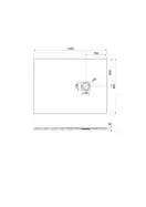 Піддон Roca Ignis 120x90, Cemento (AP7014B038401300)
