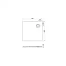 Душовий піддон Roca Ignis, 90x90, білий (AP70238438401100)