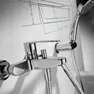 Tres Flat-Tres Смеситель для ванны, хром (20417001)