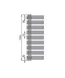 Полотенцесушитель водяний Zehnder Yucca Asym 1304x378 300 Вт, хром (YAC-130-040 Chrome)