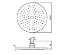 Верхній душ Zucchetti Isyfresh 20 см, Gold (Z94265.C40)