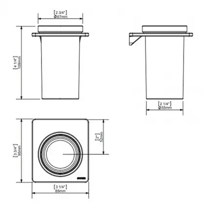 Стакан для щіток Sonia S-Cube / S2 White (172481) Стакан для щіток Sonia S-Cube / S2 White (172481)
