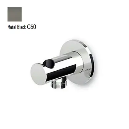 Шлангове підключення із тримачем Zucchetti On, Metal Black (Z93933.C50) Шлангове підключення із тримачем Zucchetti On, Metal Black (Z93933.C50)