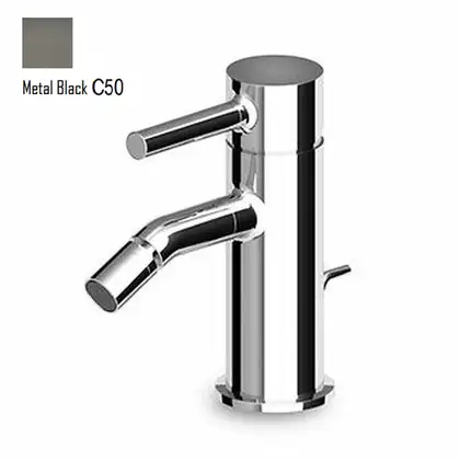 Змішувач для біде Zucchetti Pan із донним клапаном, Metal Black (ZP6332.C50)