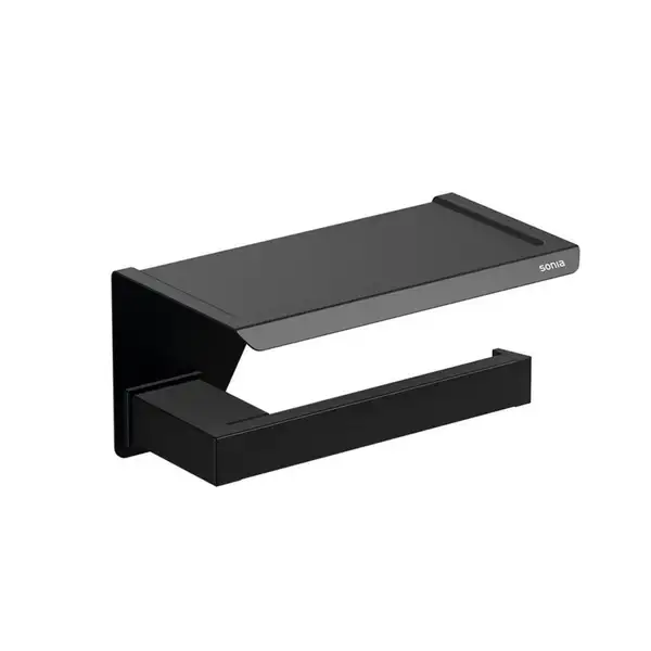 Тримач туалетного паперу Sonia S-Cube Black (176373) Тримач туалетного паперу Sonia S-Cube Black (176373)