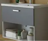 Kolpa San Тумба с умывальником EVELIN OUE 65 II GRAY/ANT (573876) (573870)