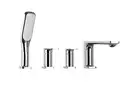 Смеситель для ванны CORSAN TRINO CHROME на борт ванны (CMB7142CH)