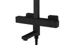 Душевой гарнитур Corsan ANGO BLACK MATT с термостатом и изливом (CMN02TBLW)