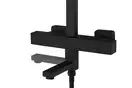 Душевой гарнитур Corsan ANGO BLACK MATT с термостатом и изливом (CMN02TBLW)