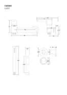 Смеситель для ванны Corsan LUGO CHROME (CMZ065CH)