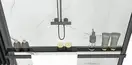 Rea Полка EVO BLACK на душевую стенку (HOM-00652)