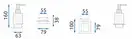 Дозатор для жидкого мыла REA OSTE 06 CHROME (REA-80046)