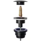 Донный клапан для умывальника REA KLIK-KLAK OLD BLACK черный (REA-A5218)