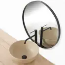 Rea Lugano Slim Смеситель для раковины, высокий черный (REA-B5001)