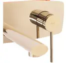 Смеситель для раковины (умывальника) REA OVAL GOLD + BOX скрытого монтажа (REA-B5125)