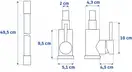 Змішувач для кухні REA CLEVER чорний (REA-B5698)
