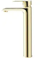 Смеситель для раковины (умывальника) REA BLOOM GOLD золотой высокий (REA-B6201)