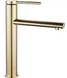 Смеситель для раковины (умывальника) REA OVAL GOLD золотой высокий (REA-B6513)