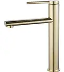 Смеситель для раковины (умывальника) REA OVAL GOLD золотой высокий (REA-B6513)