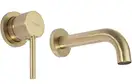 Смеситель для раковины (умывальника) REA LUNGO BRUSHED GOLD скрытого монтажа (REA-B8652)