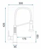 Змішувач для кухні REA SPRING CHROME хром (REA-B9145)