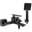 Смеситель для ванны и душа REA ROMANO OLD BLACK настенный с изливом (REA-B9903)