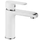 Смеситель для раковины (умывальника) REA  BLOOM WHITE CHROM низкий (REA-B9915)