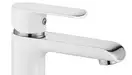 Смеситель для раковины (умывальника) REA  BLOOM WHITE CHROM низкий (REA-B9915)