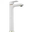 Rea Bloom White Gold Змішувач для раковини, високий, білий (REA-B9931)