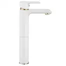 Rea Bloom White Gold Змішувач для раковини, високий, білий (REA-B9931)