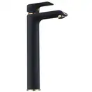 Rea Bloom Black Gold Смеситель для раковины, высокий, черный (REA-B9936)