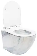 Подвесной унитаз REA CARLOS SLIM RIMLESS GRANIT MATT (REA-C8003)