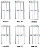 Душевая дверь REA ALEX 80 CHROME (REA-K0287)