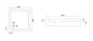 Душевой поддон REA SAVOY 80X80 WHITE (REA-K1906)