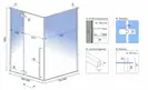 Душевая кабина REA FARGO GOLD 80х100 (REA-K4907)