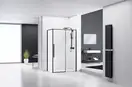 Душевая кабина REA SOLAR BLACK 80х100 (REA-K6310)