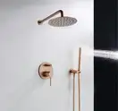 Душевая система REA LUNGO ROSE GOLD + BOX скрытого монтажа (REA-P4111)