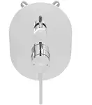 Душевая система REA OVAL CHROME + BOX скрытого монтажа (REA-P8415)