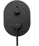 Rea Oval Black Душевая система скрытого монтажа, черная (REA-P8467)