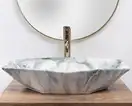 Умывальник (раковина) REA VEGAS GRANIT SHINY накладной гранит (REA-U5602)